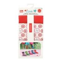 Prym Love Fabric & Pattern Childrens Boots Sewing Kit Red & White