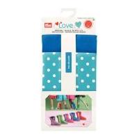 prym love fabric pattern childrens boots sewing kit blue