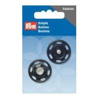 Prym Coloured Sew On Metal Snap Fasteners Dark Blue