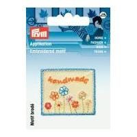 Prym Exclusive Handmade Flowers Label Motif Multicoloured