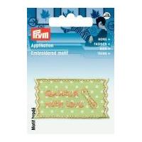 Prym Exclusive Handmade Quilting Label Motif Light Green