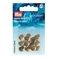 prym iron on round metal studs gold