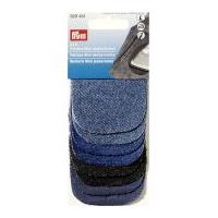 Prym Iron-On & Sew On Assorted Denim Patches Black & Blue