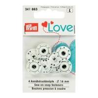 prym love sew on snap fasteners ecru