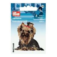 Prym Iron On Embroidered Motif Applique Yorkshire Terrier