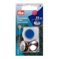 prym cover buttons with tool silver