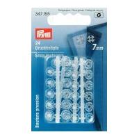 prym plastic sew on snap fasteners transparent