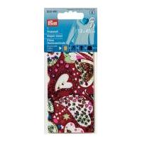 prym iron on heart repair sheet 12cm x 45cm red multicoloured