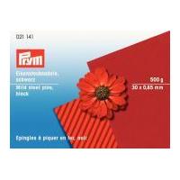 Prym 0.85 x 30mm Straight Mild Steel Pins 30mm Black