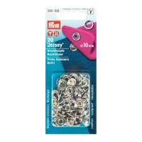 prym jersey ring press fasteners refill pack silver