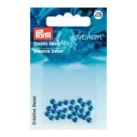 Prym Iron On Decorative Round Fashion Studs Blue