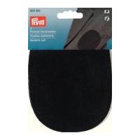 prym sew on suede real leather elbow knee patches black