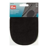 prym sew on suede real leather elbow knee patches brown