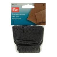 prym ribbed elastic cuffing grey