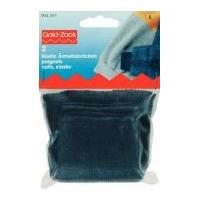 prym ribbed elastic cuffing navy blue