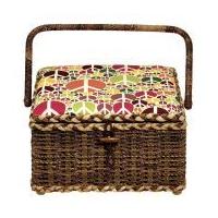 Prym Sewing Basket Box Peace Medium