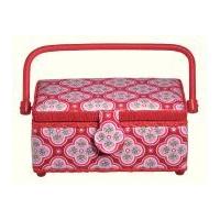Prym Sewing Basket Box Retro pale pink Small