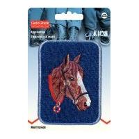 Prym Iron On Embroidered Motif Applique Horse's Head Patch
