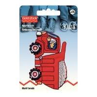 Prym Iron On Embroidered Motif Applique Red Lorry
