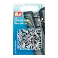 prym hooks and eyes for jerkins silver