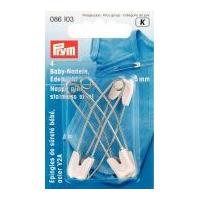 Prym Stainless Steel Nappy Pins White