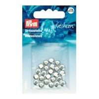 Prym Iron On Decorative Round Diamantes Silver