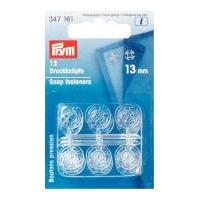 prym plastic sew on snap fasteners transparent