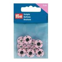 prym sew on metal snap fasteners pale pink