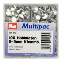 Prym Tubular Deep Rivets Thick Material Silver