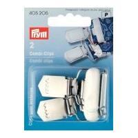 Prym Steel Combi Brace Clips Silver