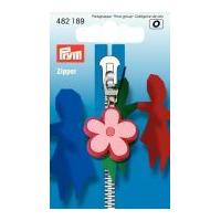 Prym Replacement Zip Fastener Puller Flower Pink