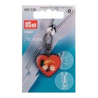 Prym Replacement Zip Fastener Puller Heart Home