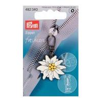 Prym Replacement Zip Fastener Puller Flower White