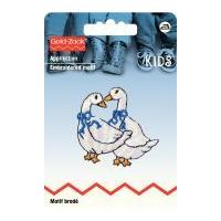 prym iron on embroidered motif applique geese