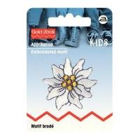 Prym Iron On Embroidered Motif Applique Edelweiss