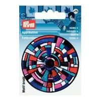 Prym Iron or Sew On Fabric Motif Applique Multicoloured Circles