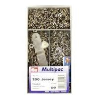 prym jersey press fasteners multi pack silver