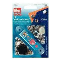 Prym Non Sew Press Fasteners For Yacht & Caravan Silver