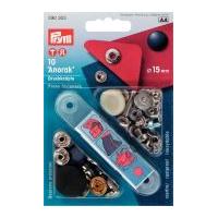 prym anorak press fasteners blue