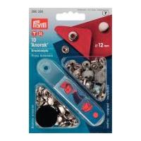 Prym Anorak Press Fasteners Silver