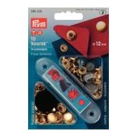 Prym Anorak Press Fasteners Gold