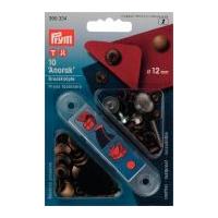 Prym Anorak Press Fasteners Antique Brass