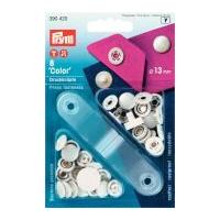 prym colour press fasteners white