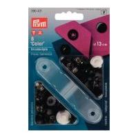 Prym Colour Press Fasteners Black