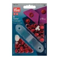 Prym Colour Press Fasteners Red