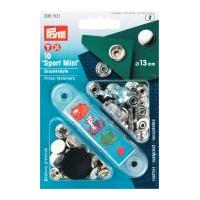 prym mini sport press fasteners silver