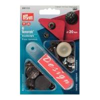 Prym Anorak Design Press Fasteners Silver