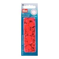Prym Plastic Round Coloured Press Fasteners Light Red