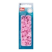 prym plastic round coloured press fasteners pale pink