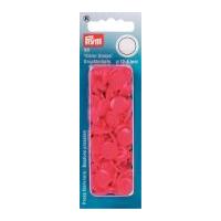 Prym Plastic Round Coloured Press Fasteners Raspberry Pink